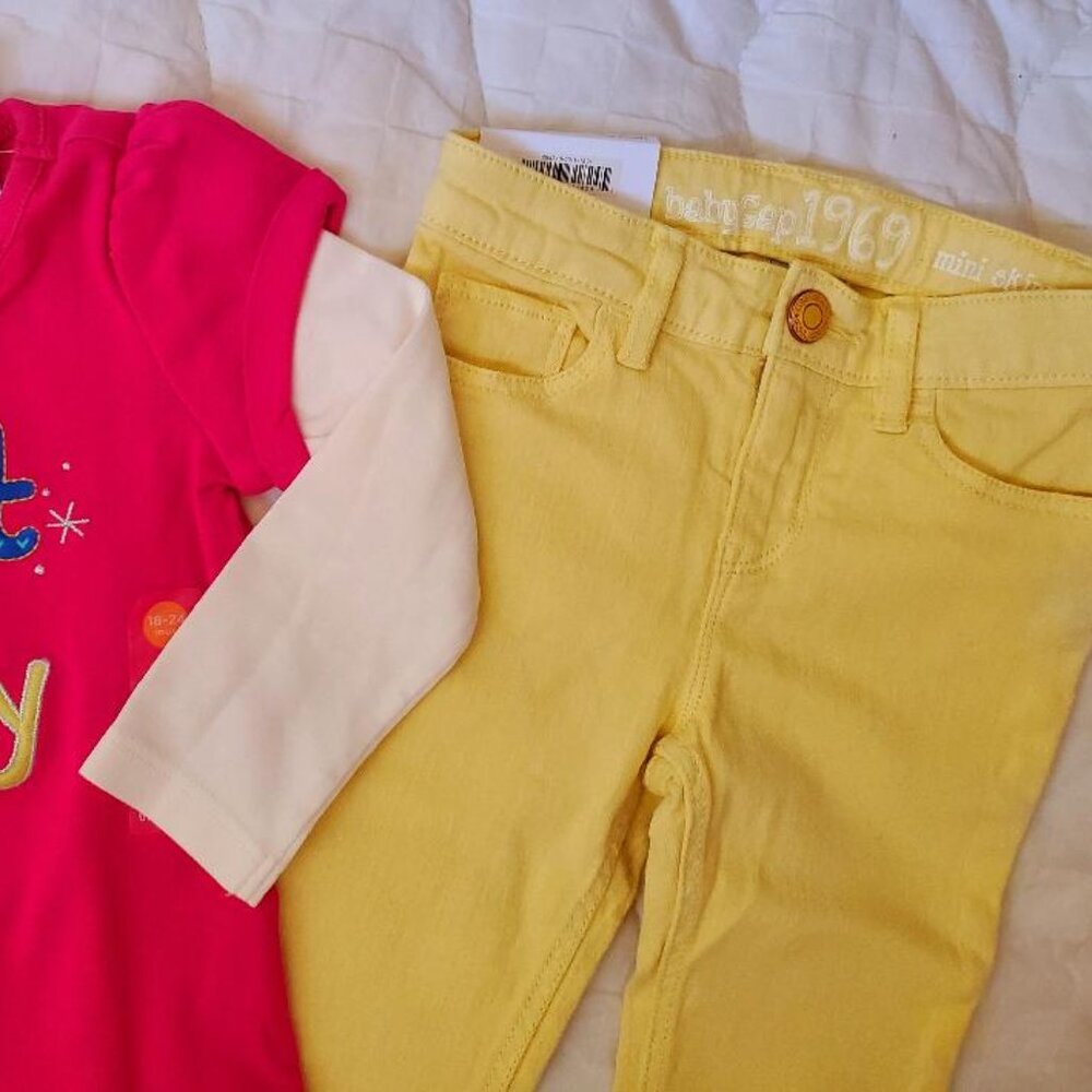 Nwt Gymboree Gap Girls Lot 18-24 Months Fall Winter Outfit Set Jeans Bundle - Picture 9 of 16